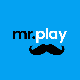 logo Mr.Play Casino: 100% match opp til £50 + 20 gratisspinn på Starburst, ved første innskudd