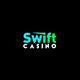 logo Swift Casino - Nyt opptil 500 bonusspinn på Starburst-spillet ved første innskudd