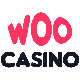 logo Woocasino: 100% bonus până la €/$100 + 150 rotiri bonus la primul depozit