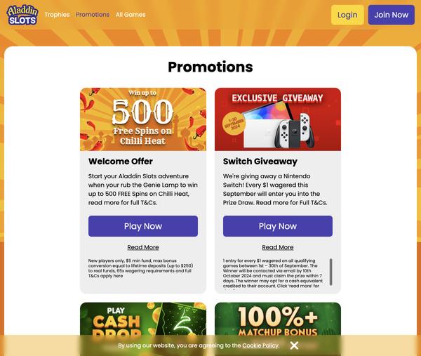 Bonuses and Promotions