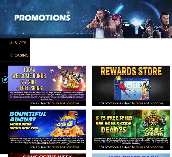 Bonuses and Promotions