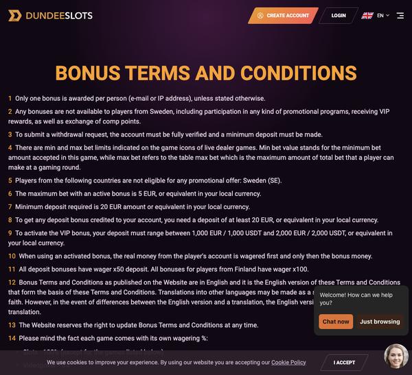 Bonuses and Promotions