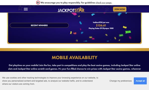 Deposit and withdrawal methods