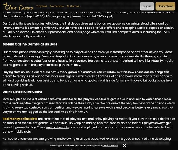 Deposit and withdrawal methods