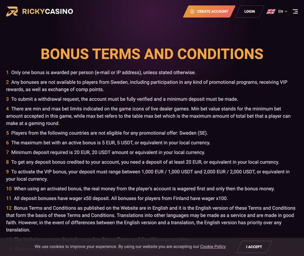 Bonuses and Promotions